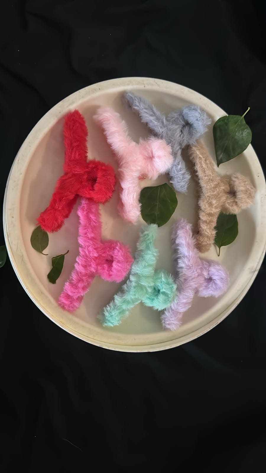 Korean Fur Hair Clip – Cute Fluffy Hair Claw Clip for Stylish Hairstyles