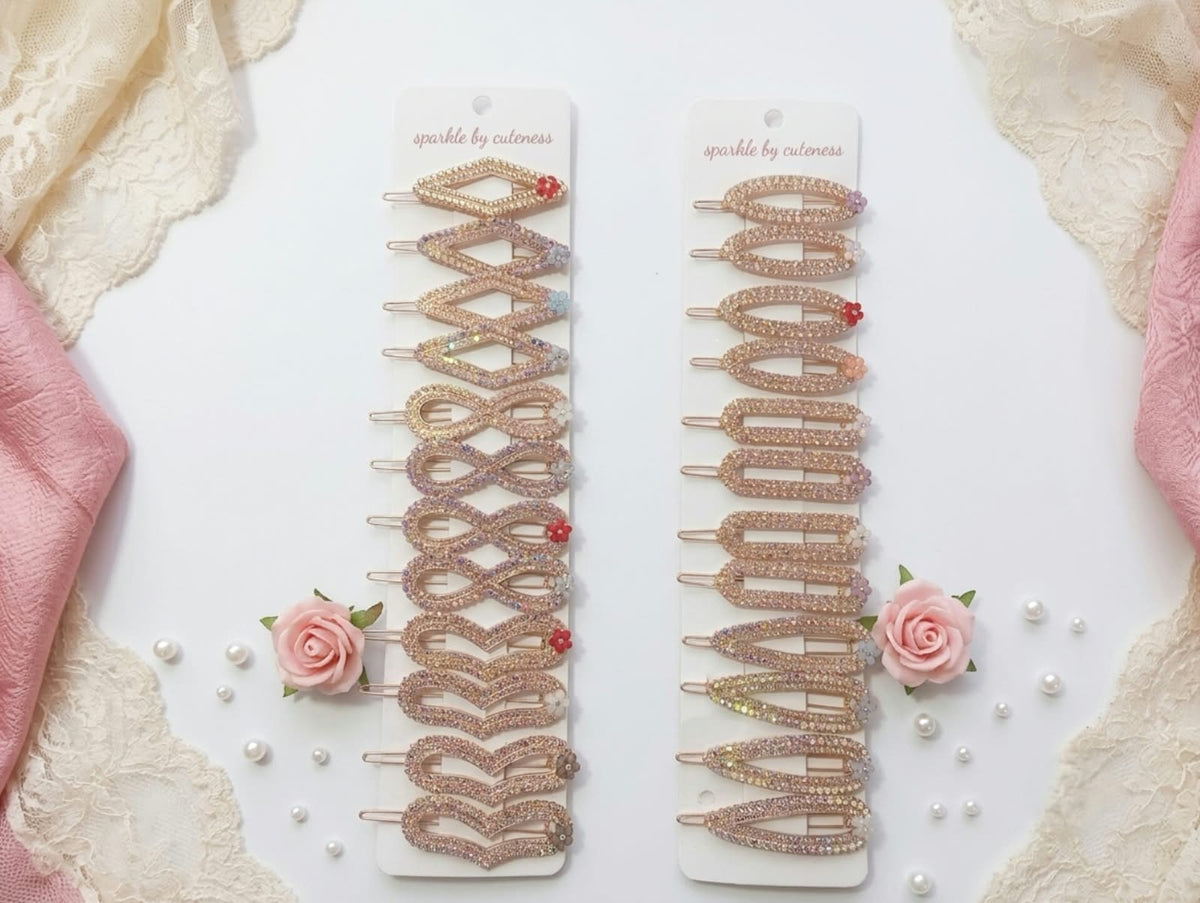 Metal Hair Pins – Stylish Minimalist Hair Pin Set for Girls & Women