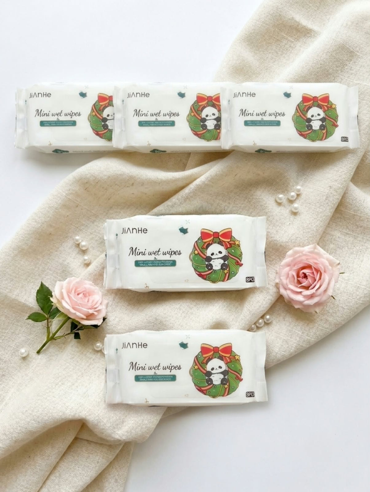 Mini Cute Bear Wipes – Pocket-Size Portable Cleaning Wipes for Everyday Use