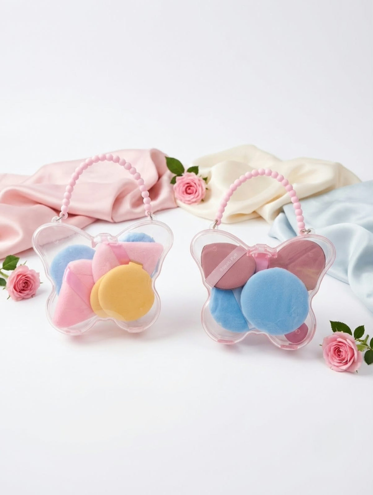 Beauty Puff Mini Hand Carry Bag – Cute Small Makeup & Cosmetic Pouch