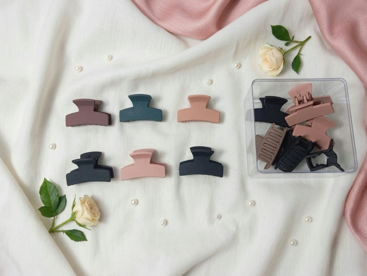 Matte Hair Clip – Cute Stylish Mini Hair Claw Clip for Girls & Women