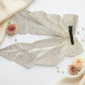 Silk Long Bow Hair Pin – Elegant Satin Ribbon Bow for Girls & Women