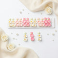 Printed Flower Hair Pins – Cute Floral Hair Clips, Pair Set for Girls & Women