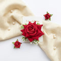 Bridal Rose Hair Clip – Elegant Floral Hair Accessory for Brides & Weddings