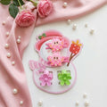 Cute Mini Flower Hair Clips Card – Adorable Floral Hair Accessories for Girls