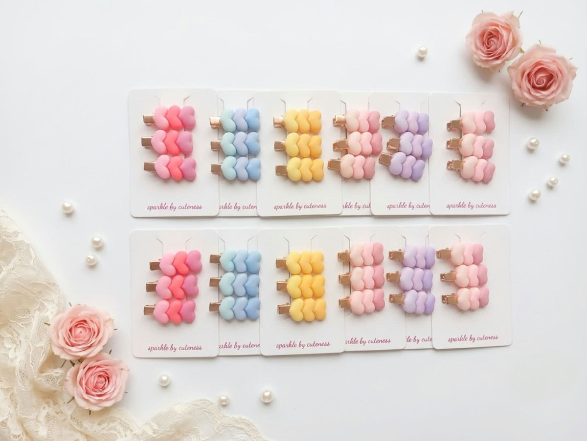 Cute Mini Heart-Shaped Hair Clip – Adorable Heart Hair Accessory for Girls