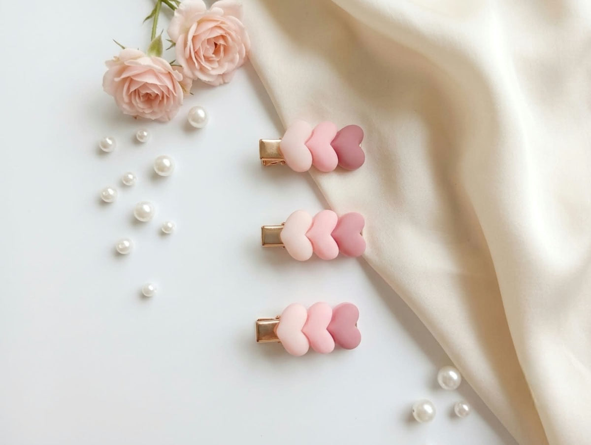 Cute Mini Heart-Shaped Hair Clip – Adorable Heart Hair Accessory for Girls