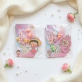 Cute Girly Sticker & Bracelet Card Set – Adorable Kids Fashion Accessory Gift