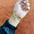 Gold-Plated Stainless Steel Mixed Chain Bracelet for Women – Elegant Layered Style