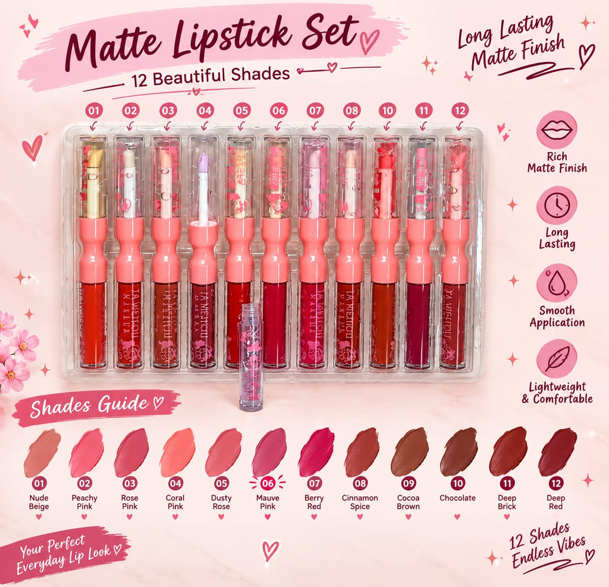 2-in-1 Matte & Gloss Lip Combo – Long-Lasting Lip Color Duo for a Perfect Finish