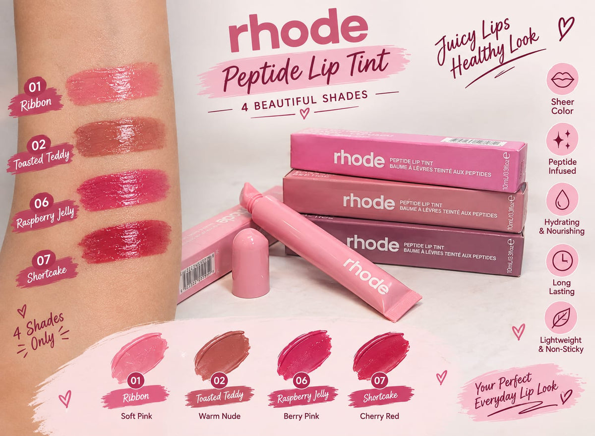 Rhode Peptide Lip Tint – Hydrating Glossy Lip Treatment for a Soft, Shiny Look