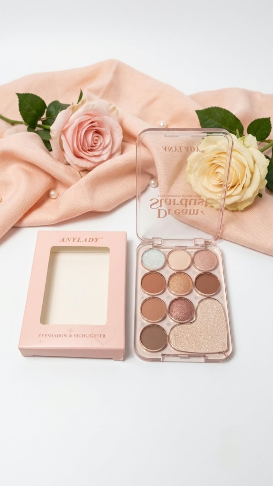 Glitter Matte Shades Highlighter & Bronzer Palette – Shimmer Makeup Face Palette