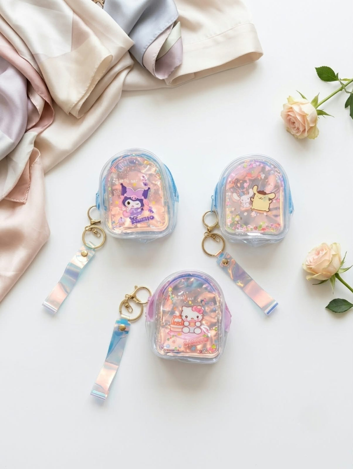 Cute Keychain Bag – Mini Portable Coin & Accessories Bag for Keys and Handbags