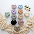 Heart Fur Hair Clip – Cute Fluffy Heart Hair Claw Clip for Girls & Women