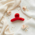 Korean Fur Hair Clip – Cute Fluffy Hair Claw Clip for Stylish Hairstyles